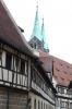 Bamberg - View of steeples over roof tops.

