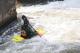 Bamberg - Kayaker on the 'Regnitz' near the city hall.