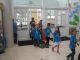 Children's Museum Houston - Ann Thompson and her group entering the museum. Children's Museum Houston - Ann Thompson and her group entering the museum.