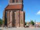 St. Marien - Side view of base of tower.