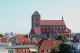 Wismar - St. Nikolai view across roof tops.