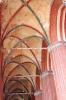 Wismar - St. Nikolai detail of ceiling during restoration.