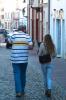 Wismar - Klaus and Cousin Antje in old town Wismar.